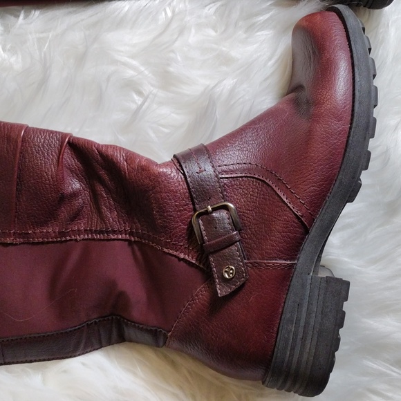 Earth Origins Penelope brown leather boots sz 7W. - Picture 7 of 15